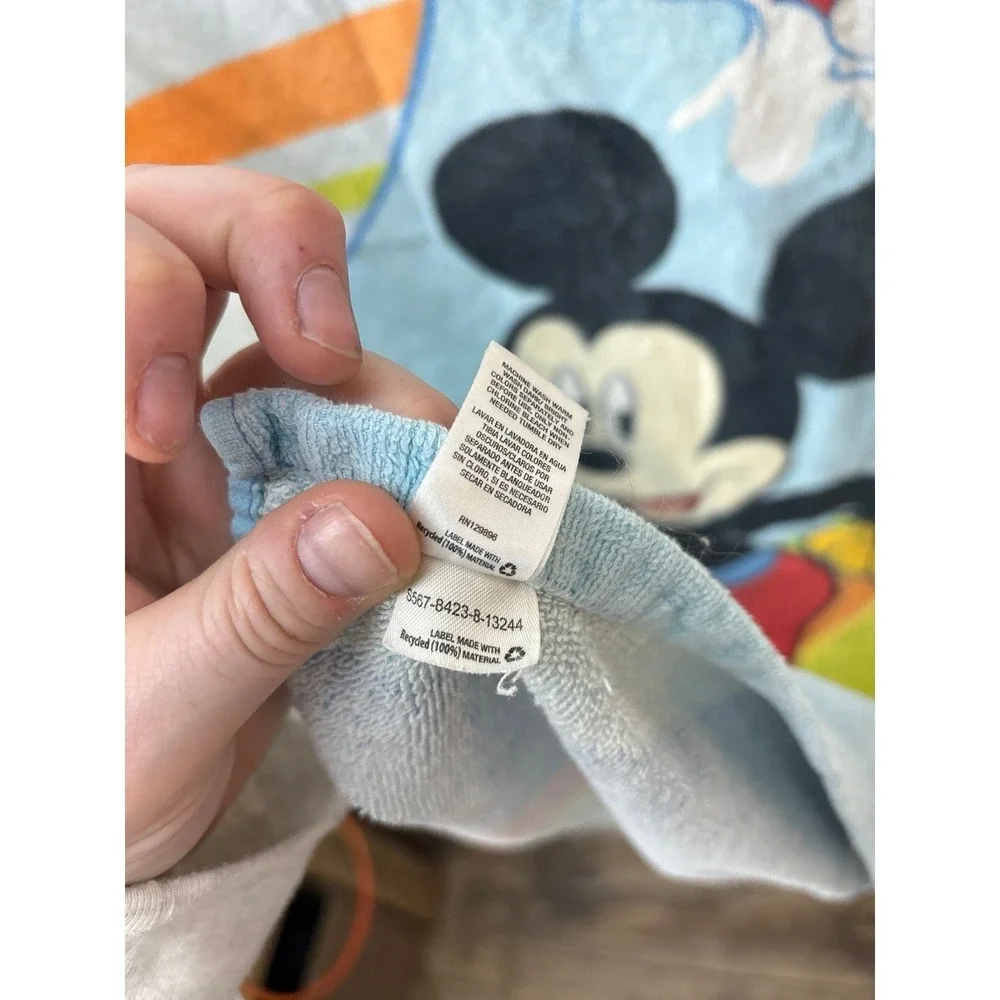 Vintage Mickey Mouse beach towel, West Coast Surf Club (28x54)